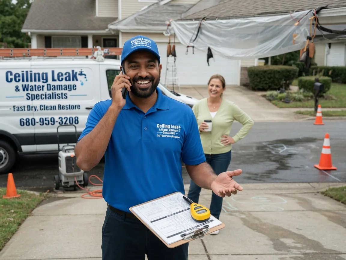 Ceiling Leak Cleanup Manassas Park, VA FAQs